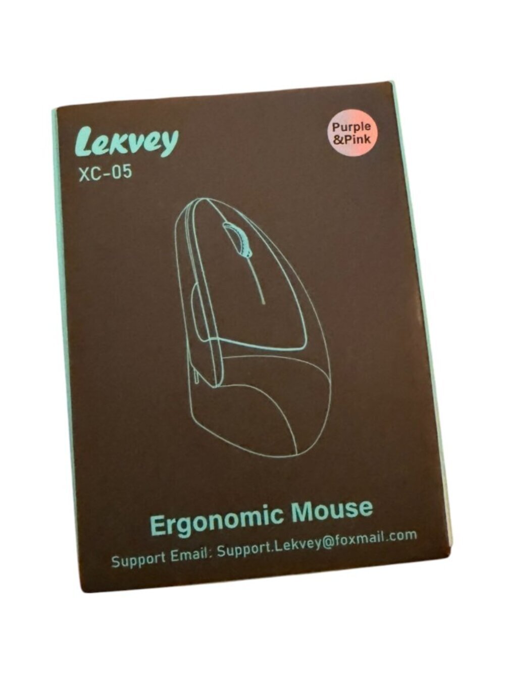 Lekvey XC-05 Ergonomic Optical Vertical Mouse Pink, Model XC-05, MPN XC-05